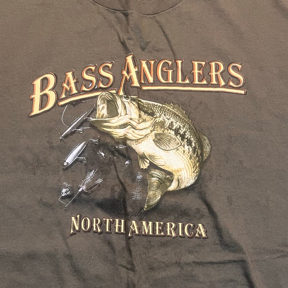 St John‎ Bay Men 2Xl Tall Bass Anglers Brown Fishing Shirt Short Sleeve